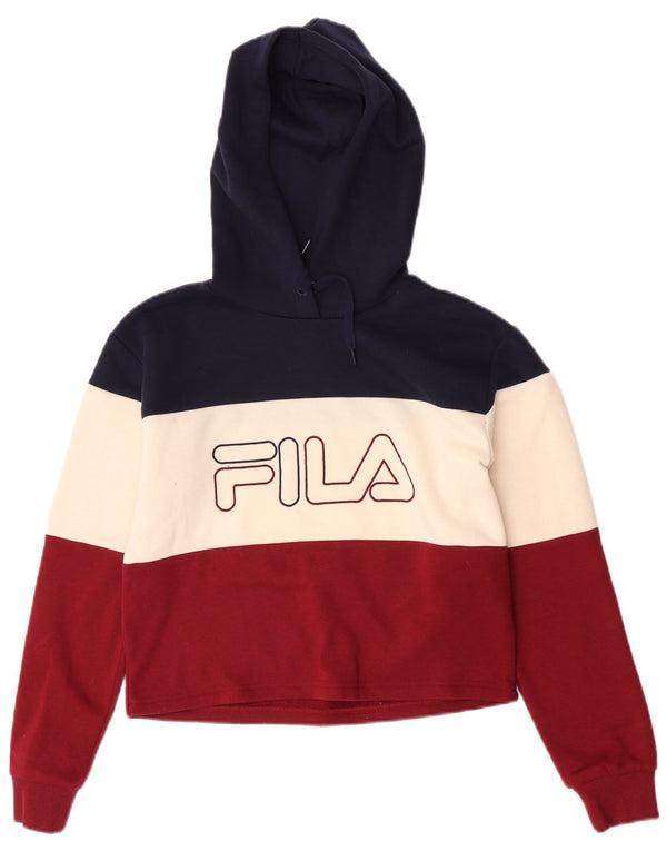Fila - Jersey con capucha para mujer, diseño gráfico, talla 6, XS, multicolor