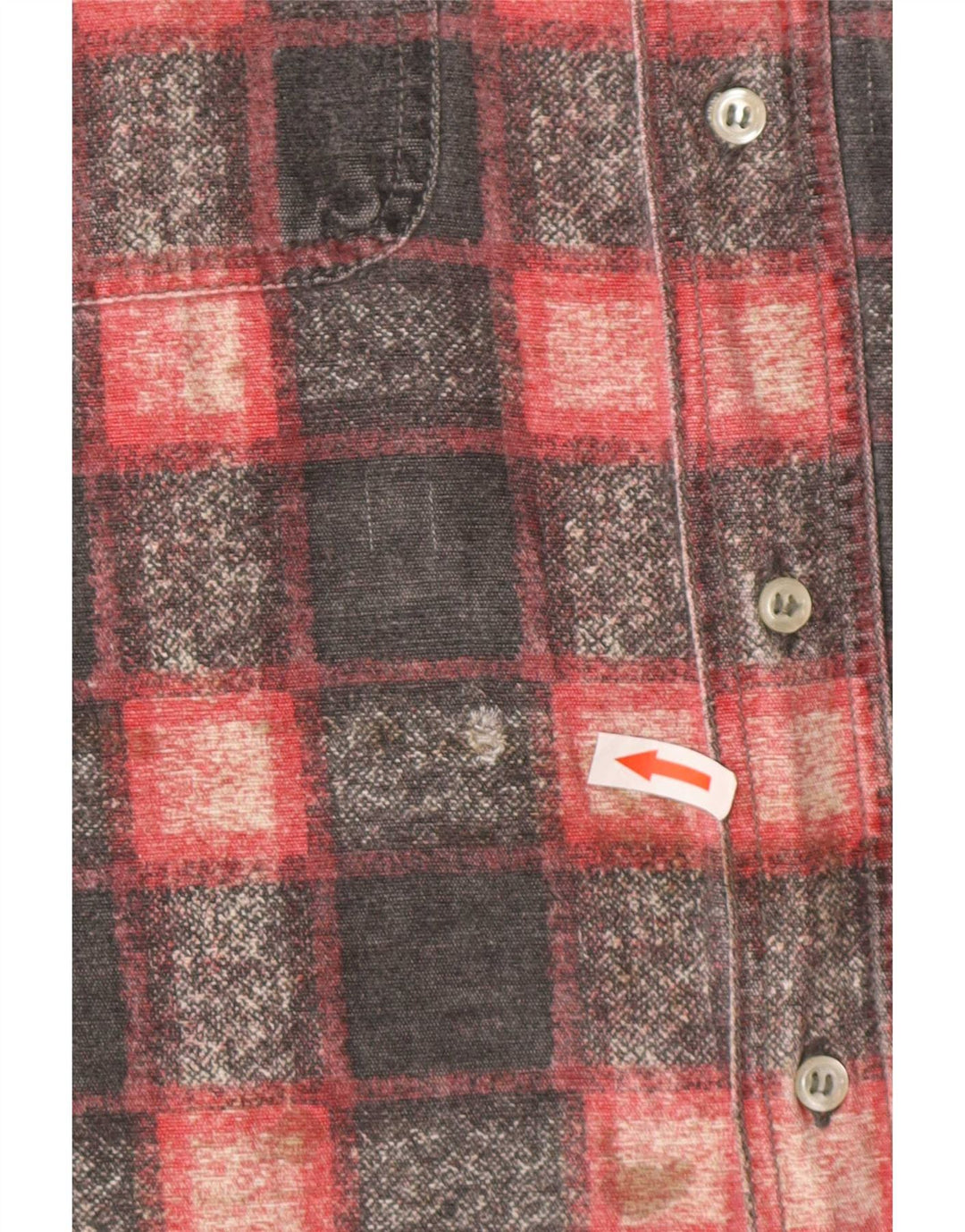 El Charro Camisa De Franela Para Hombre Algodón A Cuadros Gris Grande