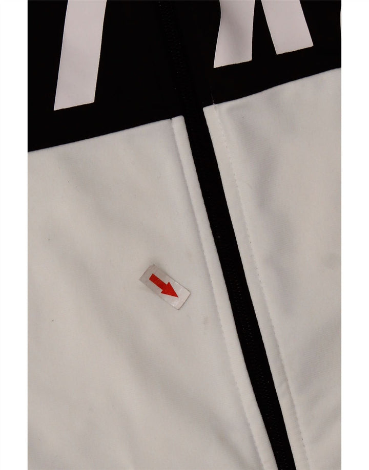 NIKE Chaqueta superior de chándal con gráfico para hombre Poliéster color block blanco mediano