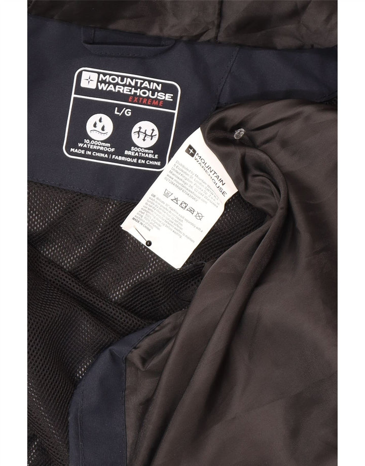 Chaqueta impermeable para hombre Mountain Warehouse UK 40 Large Azul marino Colorblock