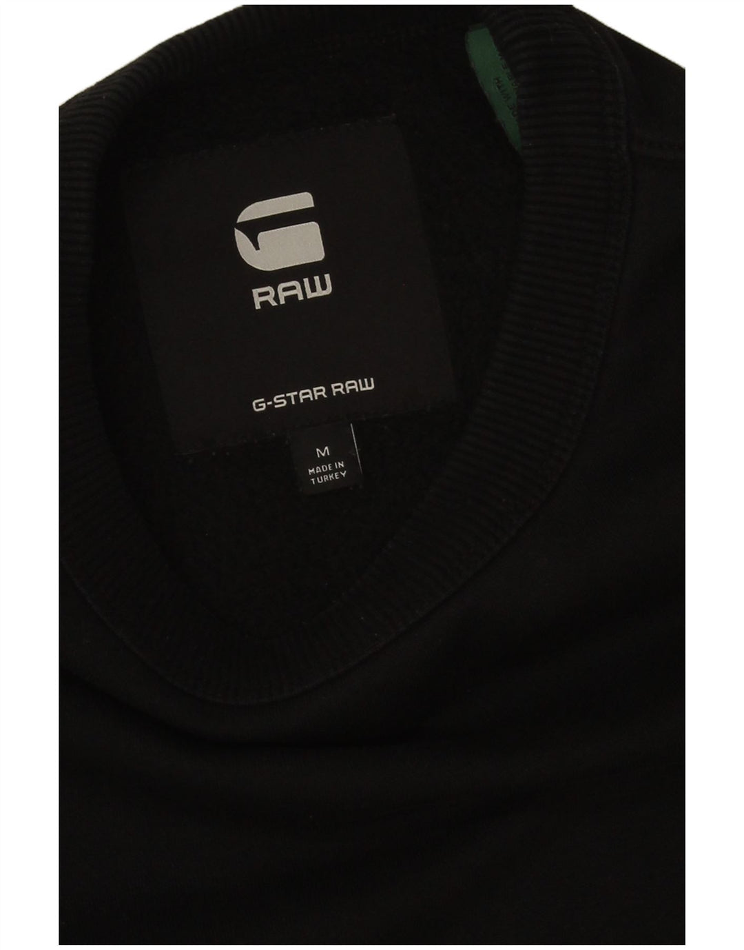 G-Star Hombre Sudadera Gráfica Jersey De Algodón Negro Mediano
