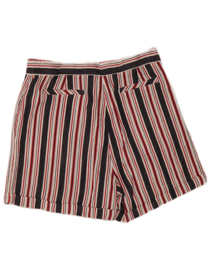 French Connection Pantalones cortos chinos para mujer UK 8 Small W28 Rayas multicolores