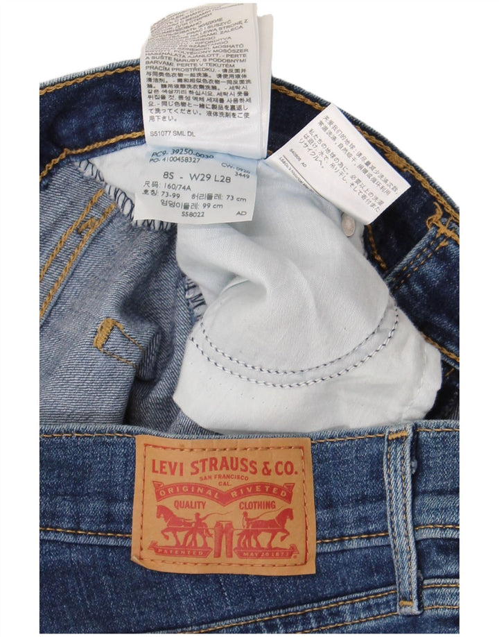 Levi's Jeans Rectos Clásicos para Mujer US 8 Medium W29 L28 Algodón Azul