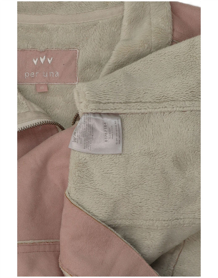 Marks & Spencer Womens Per Una Sherpa Gilet UK 44 Poliéster rosa medio