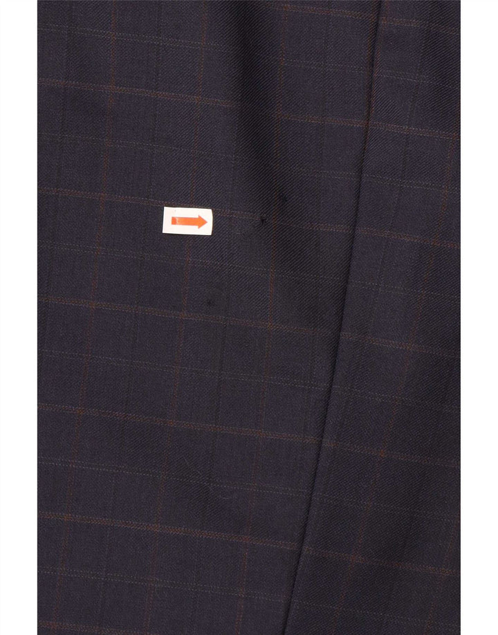 Tommy Hilfiger Chaqueta tipo blazer a medida para hombre IT 46 Small Navy Blue Check