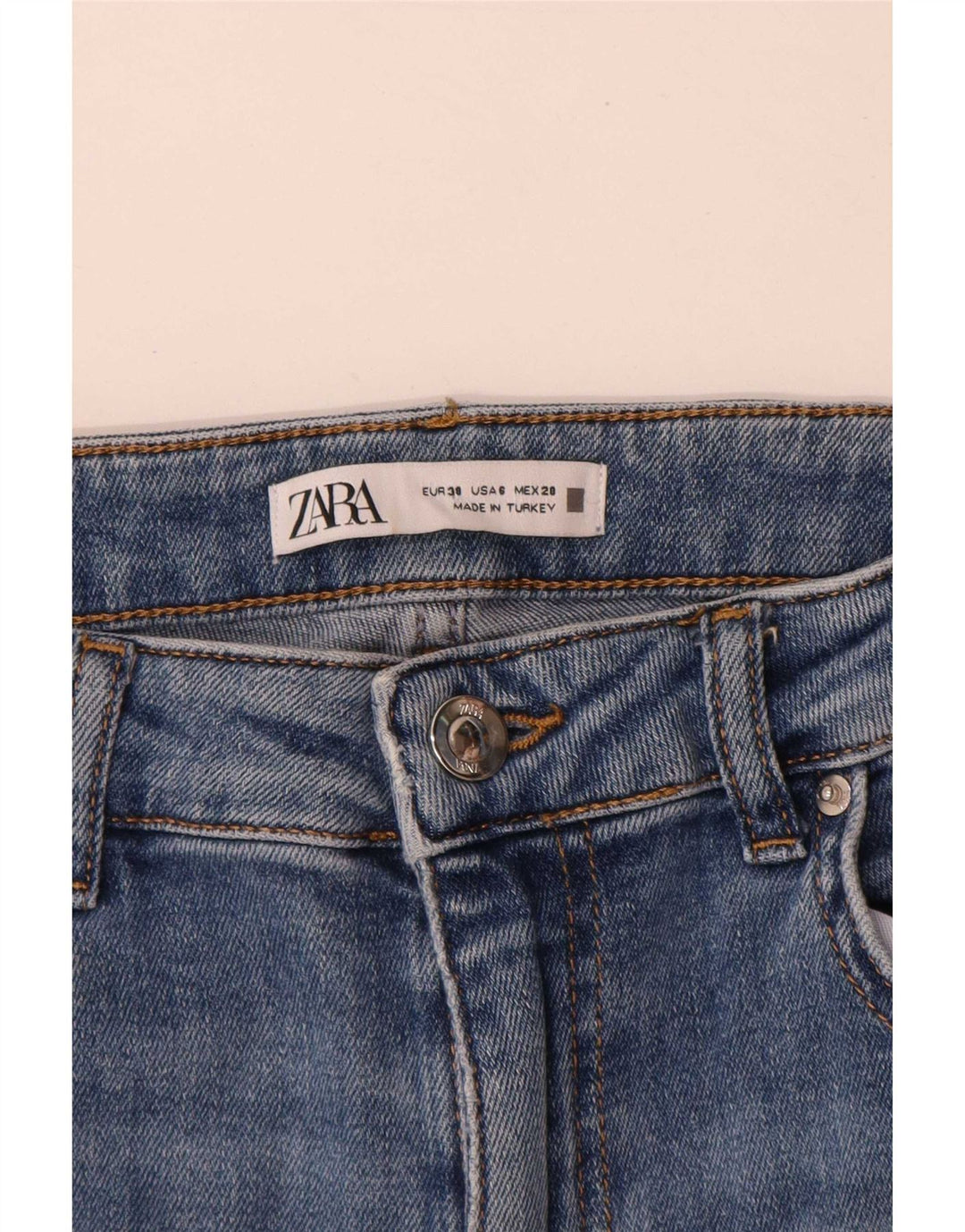 Zara Vaqueros Bootcut para Mujer EU 38 Small W28 L32 Azul