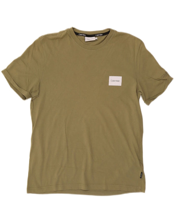 CALVIN KLEIN Camiseta Hombre Top Grande Verde Algodón