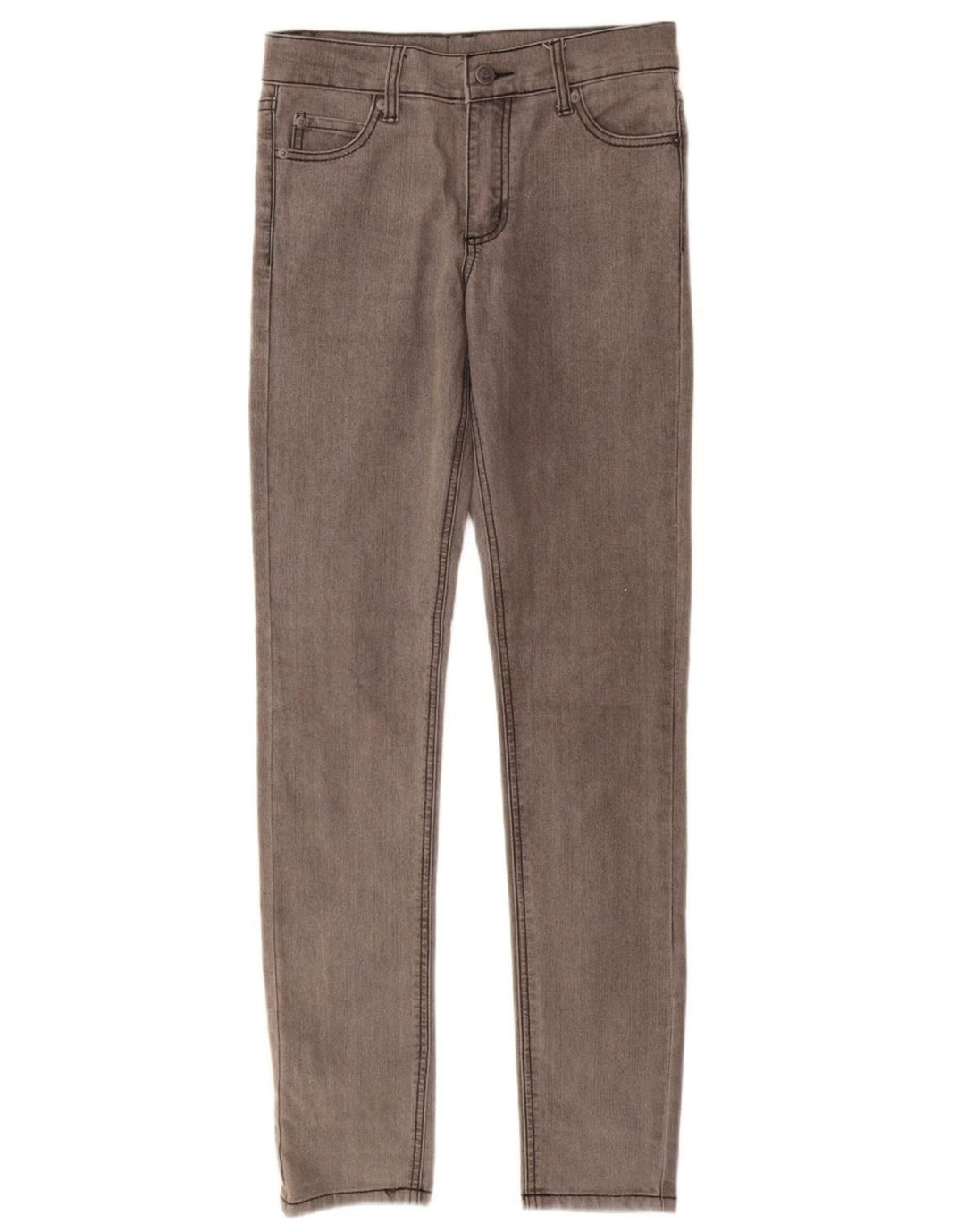 CHEAP MONDAY Vaqueros pitillo para mujer W27 L32 Algodón gris