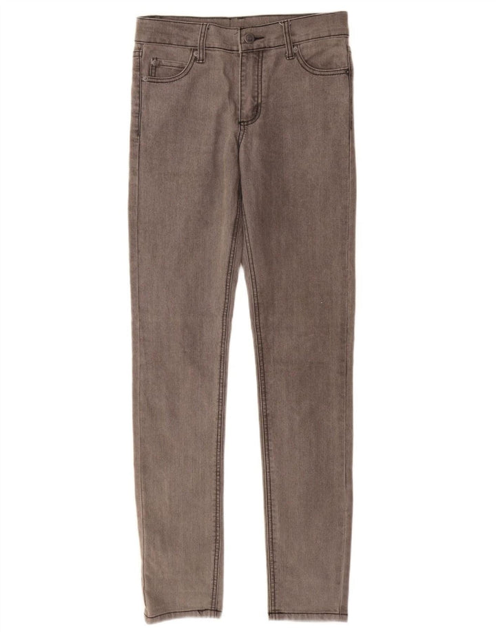 CHEAP MONDAY Vaqueros pitillo para mujer W27 L32 Algodón gris