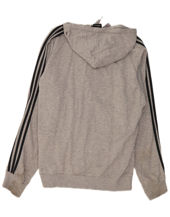 Adidas Sudadera con capucha y cremallera para hombre XL Algodón gris