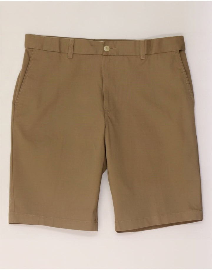 Marks & Spencer Pantalones cortos chinos para hombre grande W34 poliéster beige