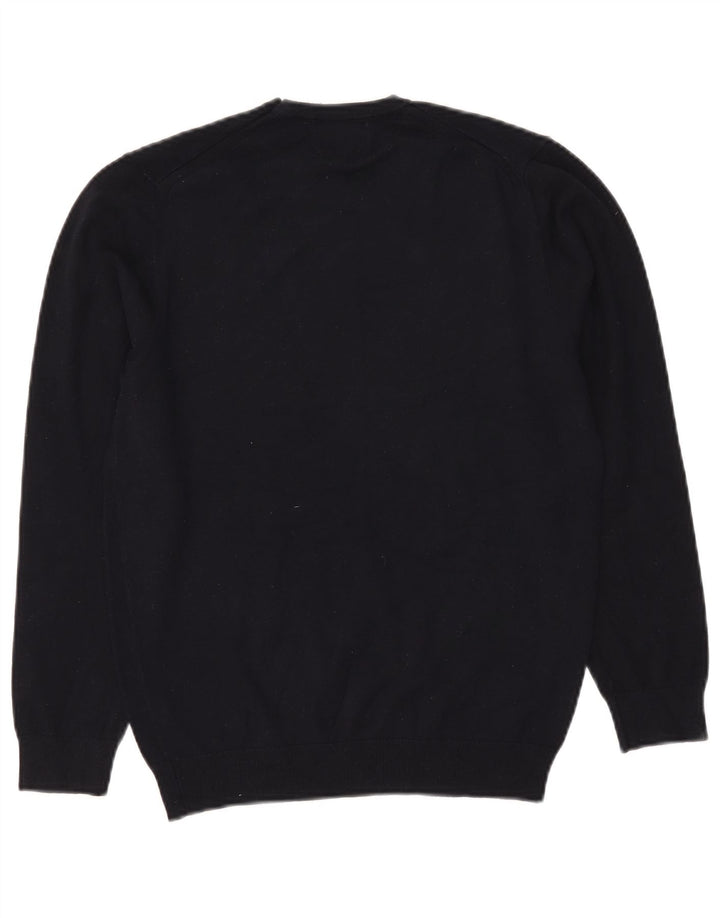 Zara Hombre Jersey De Cuello Redondo Jersey Pequeño Azul Marino