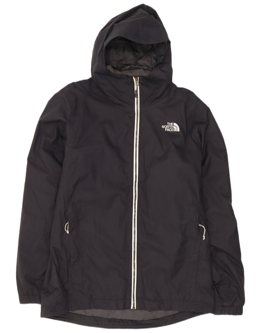 The North Face Chaqueta cortavientos con capucha para hombre UK 38 Mediano Negro Poliéster