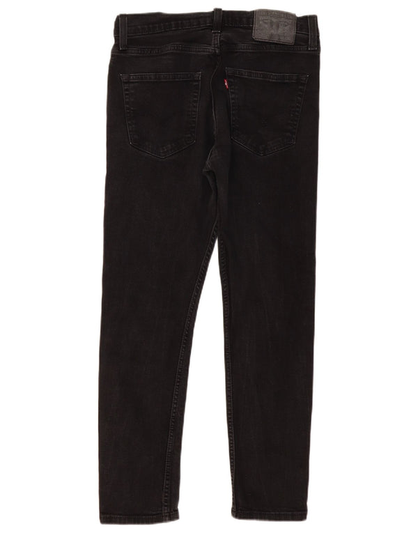 Levi's Hombre 512 Slim Tapered Jeans W32 L30 Algodón Negro