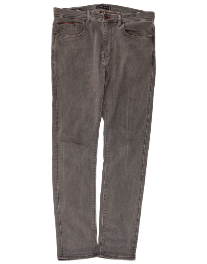 Tommy Hilfiger Vaqueros ajustados Bleecker para hombre W32 L32 Algodón gris