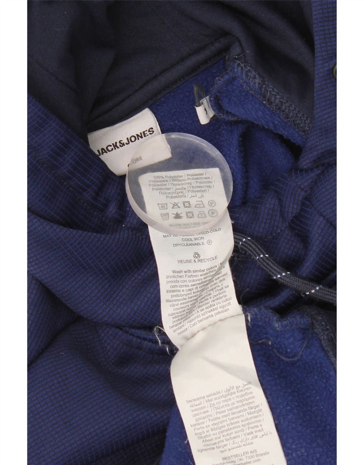 Jack & Jones Hombre Sudadera con Capucha Jersey Azul Medio Poliéster