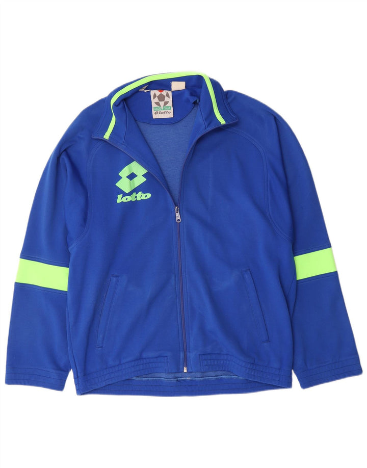 Lotto Hombre Chaqueta De Chándal Con Gráfico Grande Azul Colorblock