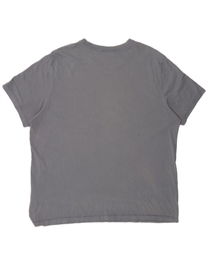 Nike Camiseta gráfica para hombre Top 2XL Gris Algodón