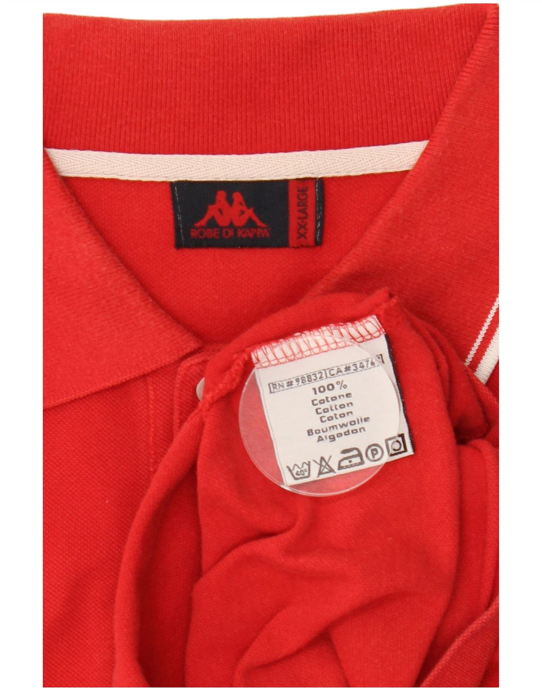 KAPPA Polo Hombre 2XL Algodón Rojo
