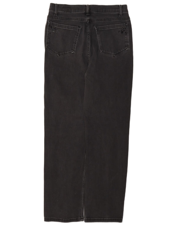 Marks & Spencer Vaqueros rectos para mujer UK 10 Small W27 L28 Algodón gris