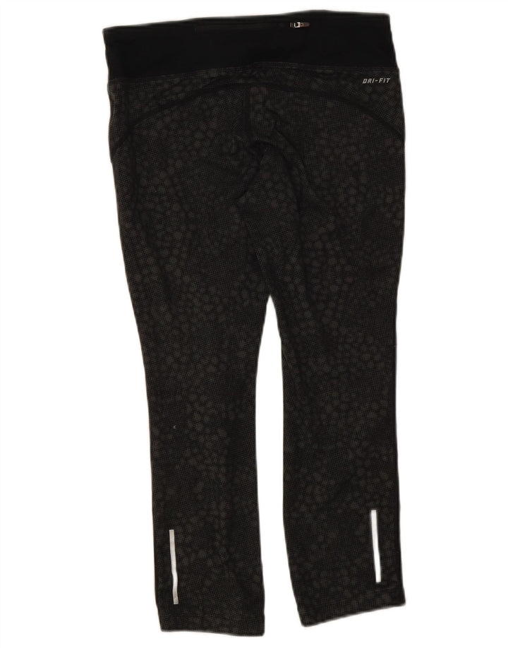 Nike Leggings Dri Fit para mujer Reino Unido 10 Pequeño Negro Geométrico