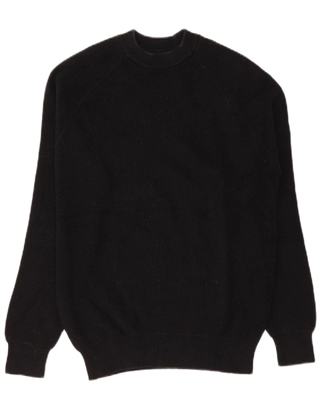 Zara Hombre Jersey De Cuello Redondo Suéter Pequeño Negro