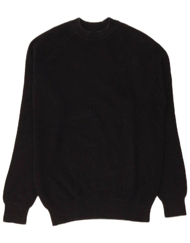 Zara Hombre Jersey De Cuello Redondo Suéter Pequeño Negro