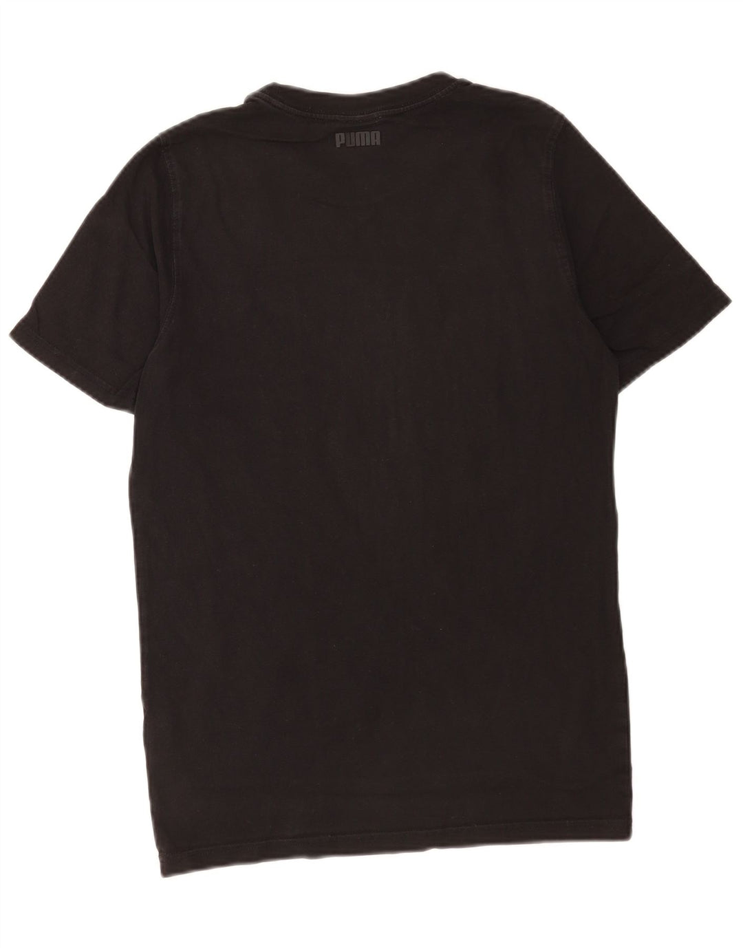 Puma - Camiseta gráfica para hombre, talla pequeña, algodón negro