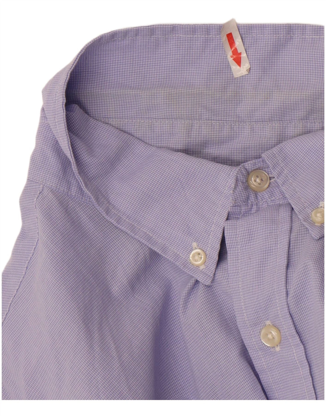 Chaps Camisa de manga corta para hombre 2XL Algodón de pata de gallo morado