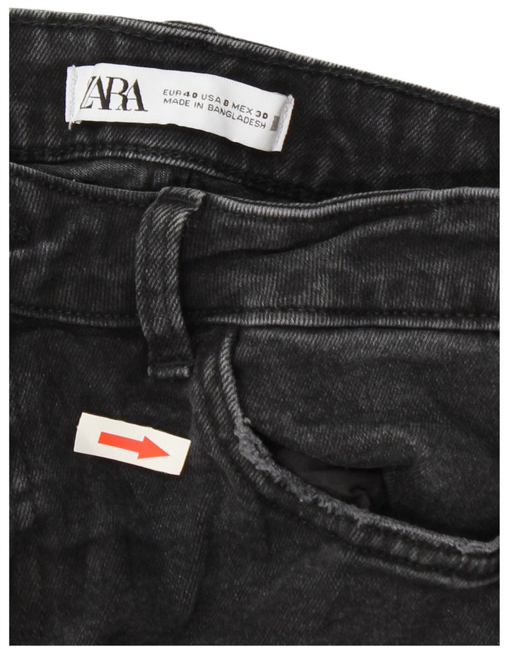 Zara Vaqueros Pitillo Mujer EU 40 Mediano W30 L27 Gris