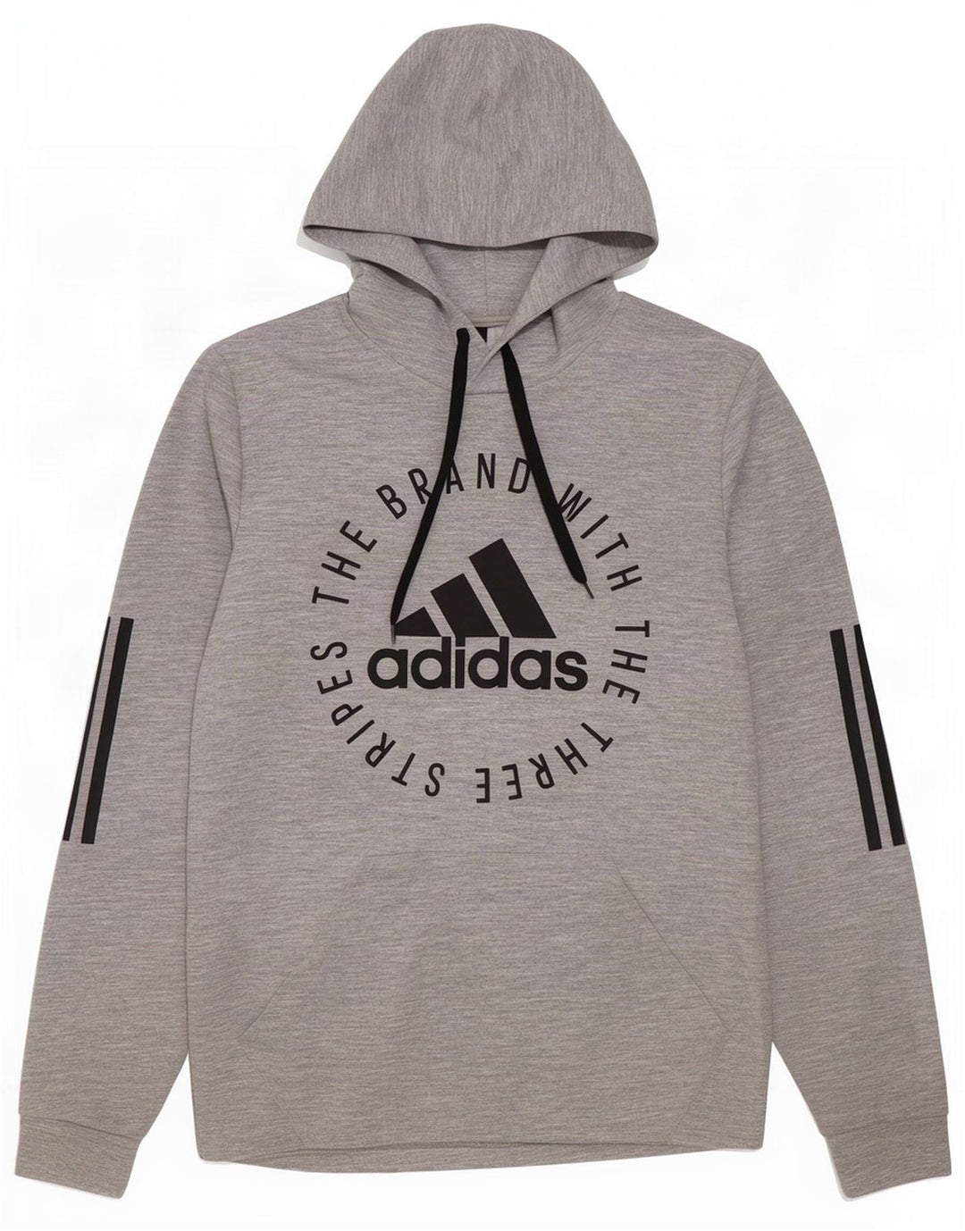 Adidas Hombre Graphic Sudadera con capucha Jumper Pequeño Gris Poliéster