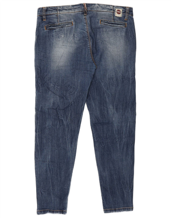 Colmar Jeans ajustados desgastados para mujer IT 44 Medium W30 L26 Azul