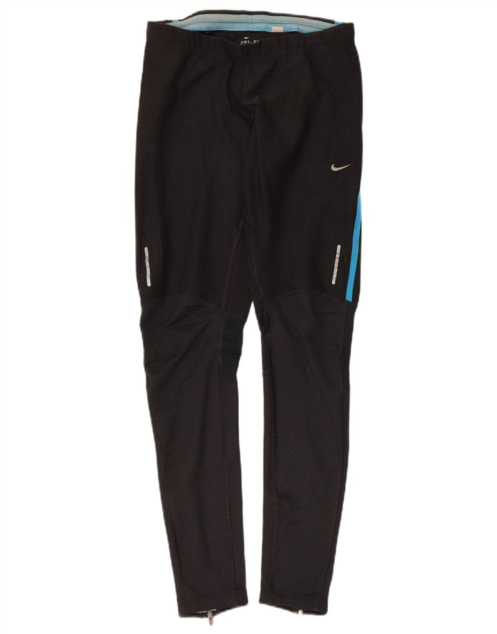 Nike Leggings Dri Fit para mujer UK 44 Mediano Negro Manchado