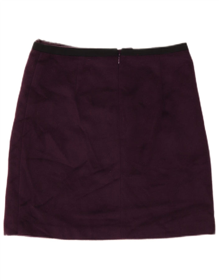 MARKS & SPENCER Minifalda para mujer UK 10 Small W28 Poliéster morado