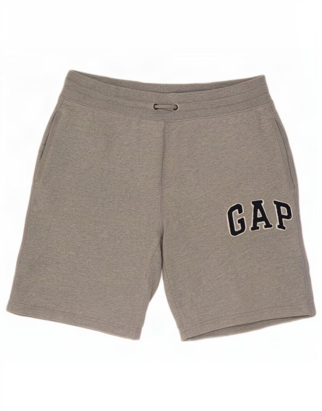 Shorts deportivos con estampado gráfico de algodón gris medio para hombre Gap