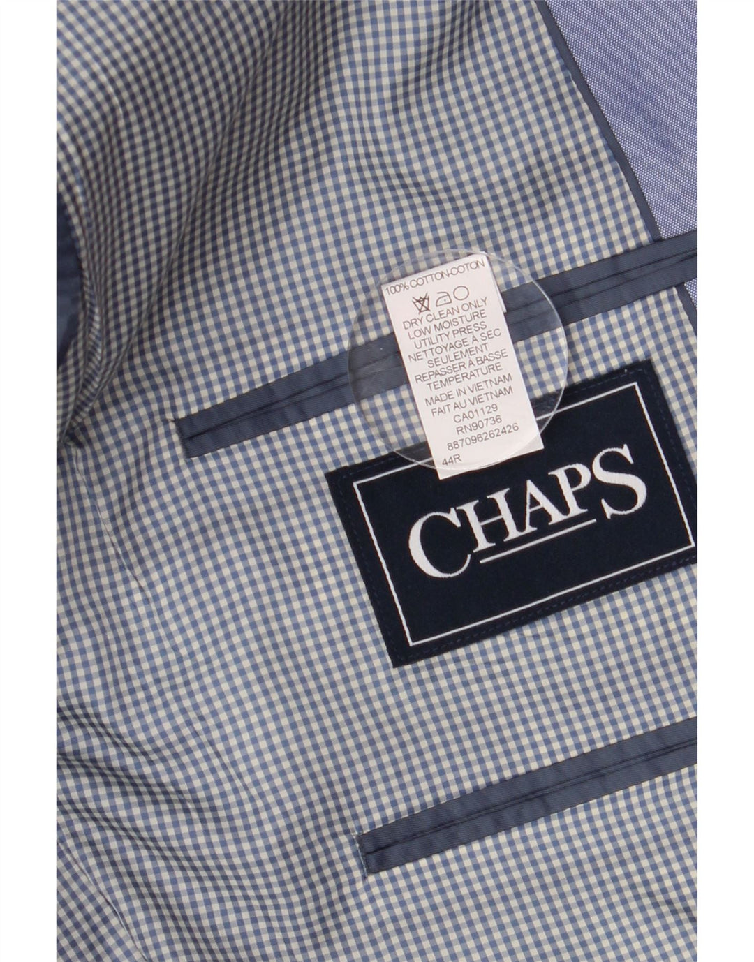 CHAPS Chaqueta tipo blazer de 2 botones para hombre UK 44 2XL Algodón azul