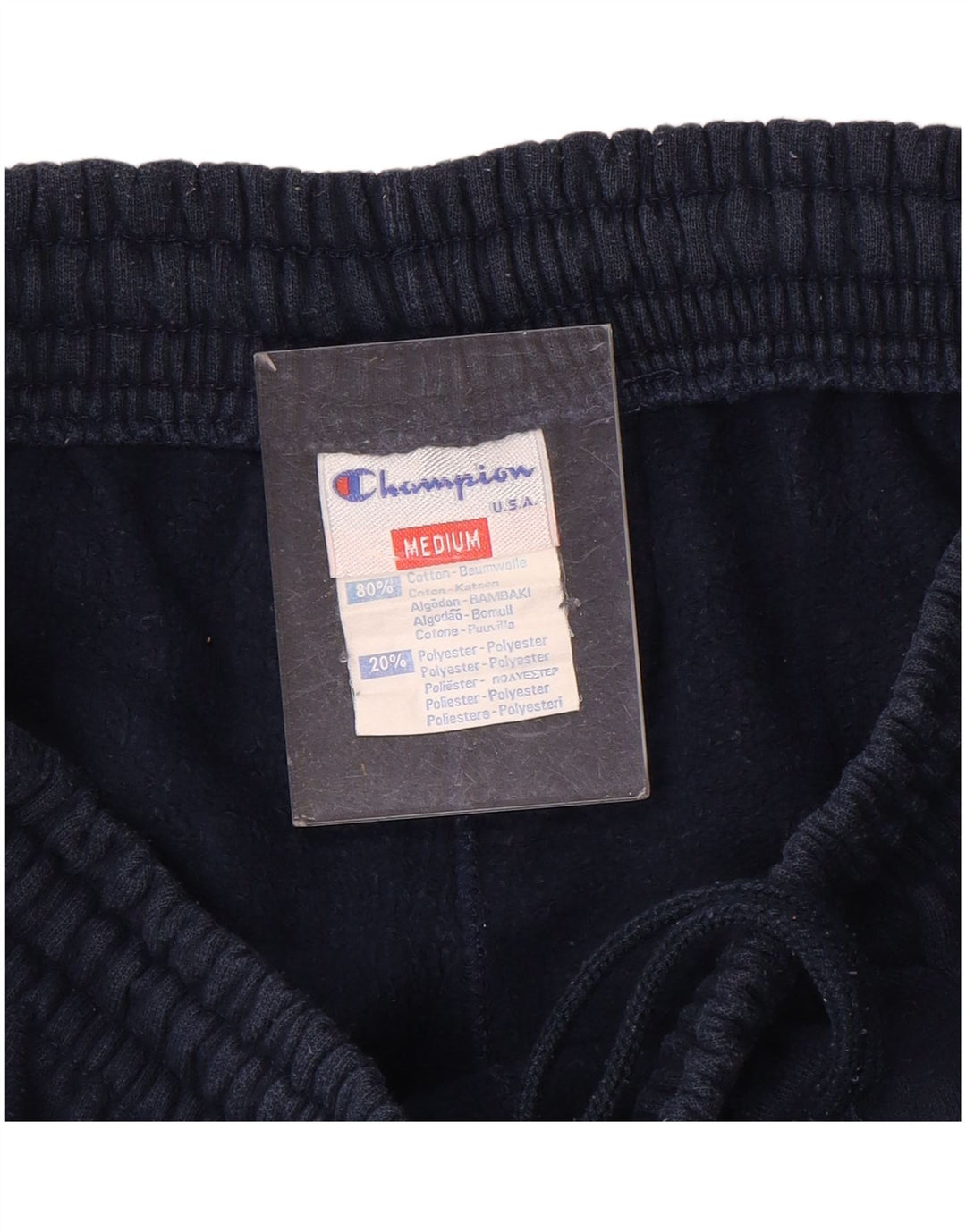 Champion Pantalones De Chándal Para Hombre Algodón Azul Marino Mediano
