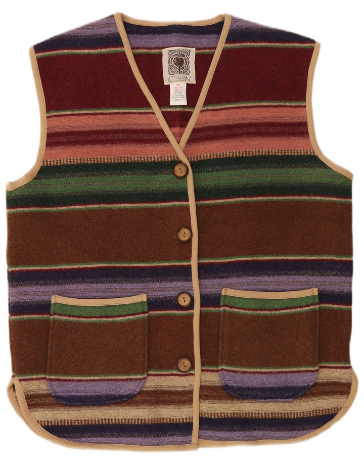 CIVILIAN Suéter tipo cárdigan extragrande para mujer Reino Unido 14 Grande Multicolor