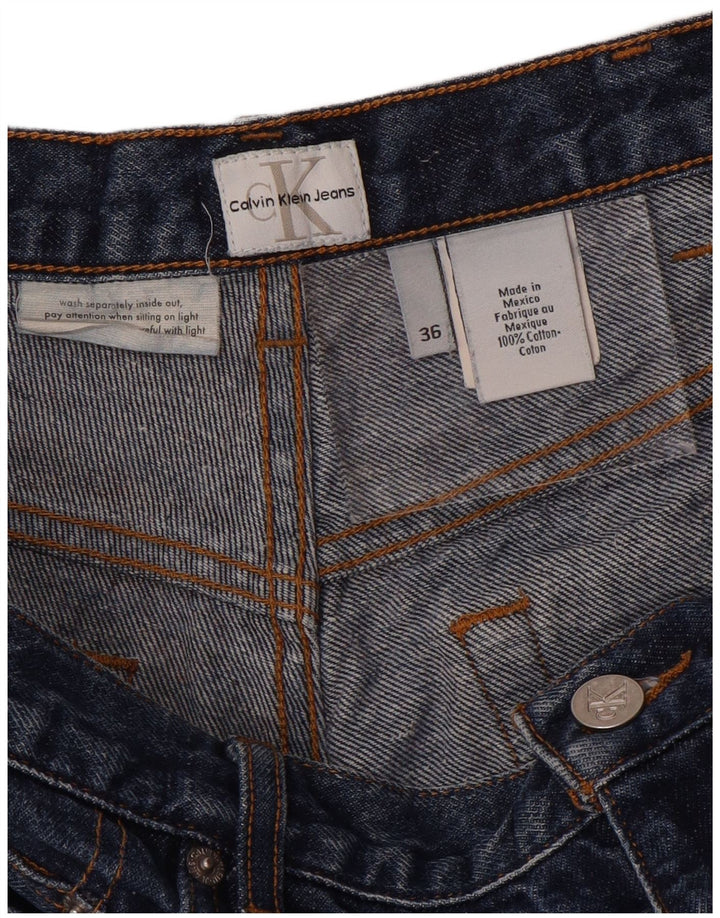 CALVIN KLEIN Vaqueros rectos para hombre W36 L31 Algodón azul