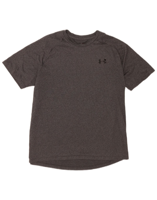 Under Armour Hombre Heat Gear Camiseta Top Gris Medio