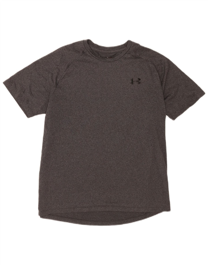 Under Armour Hombre Heat Gear Camiseta Top Gris Medio