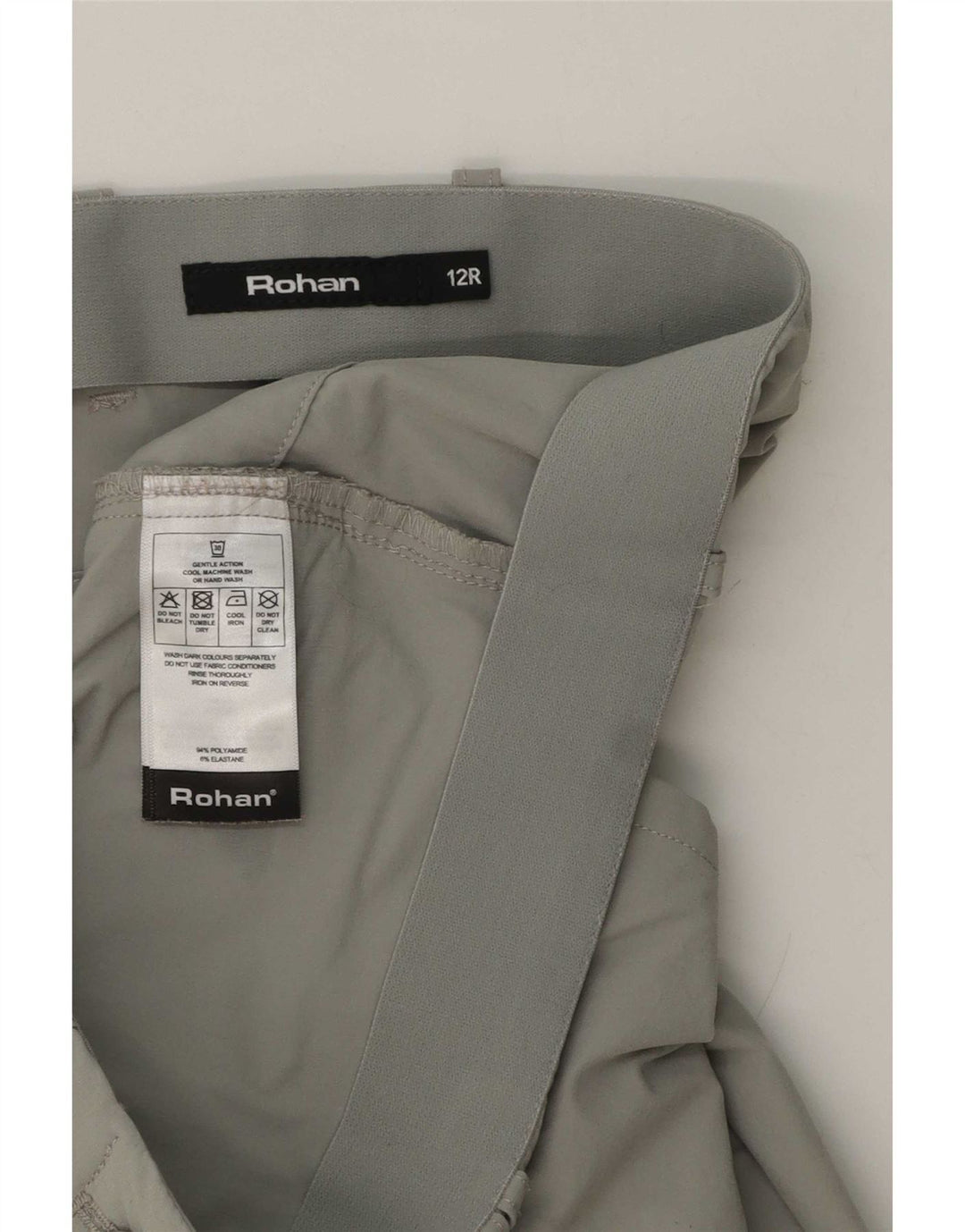 Rohan Pantalones cargo ajustados para mujer UK 12 Medium W32 L30 Poliamida gris