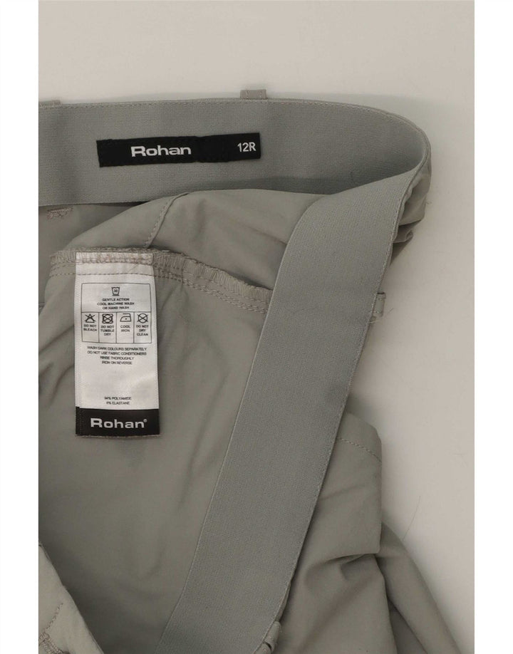 Rohan Pantalones cargo ajustados para mujer UK 12 Medium W32 L30 Poliamida gris