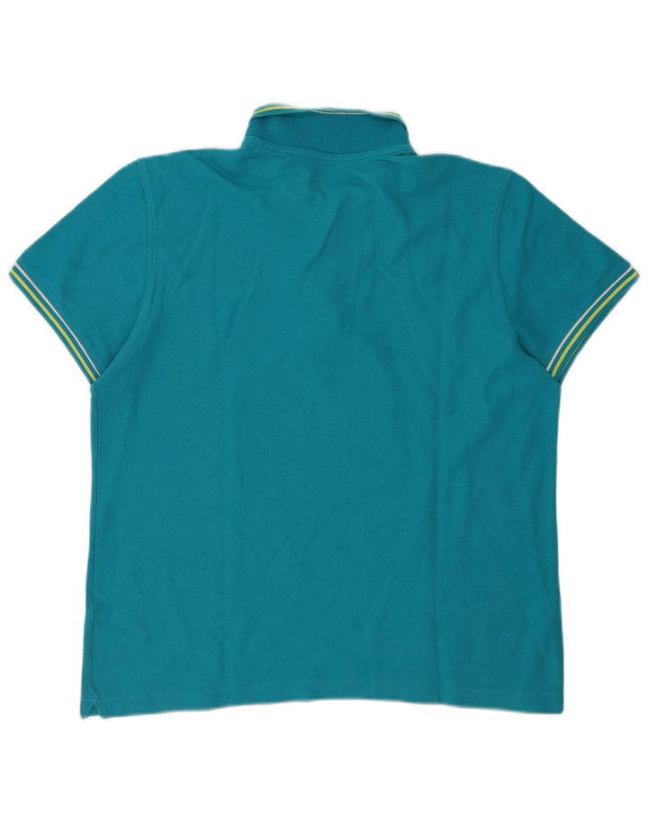 Polo Lotto Hombre Grande A Rayas Azules