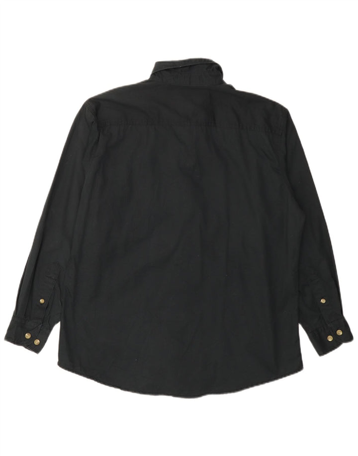 LEE Camisa extragrande para mujer UK 44 Mediana Algodón negro
