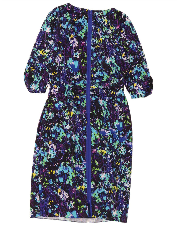 COAST Vestido tubo con estampado abstracto para mujer UK 10 Small Multicolor