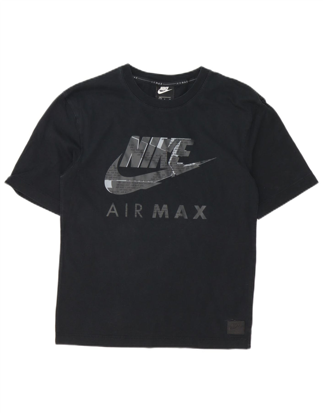 Nike - Camiseta gráfica para hombre, talla pequeña, algodón negro
