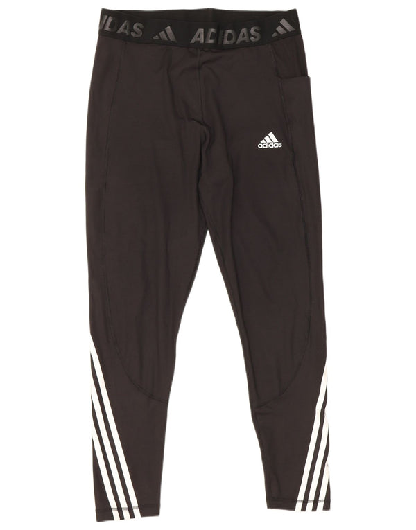 Adidas Tech Fit Leggings gráficos para mujer, talla 40, talla grande, color negro a rayas