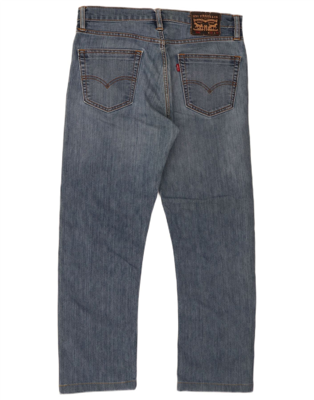 Levi's Hombre 504 Vaqueros Rectos W33 L27 Algodón Azul