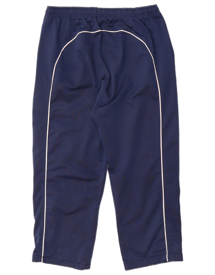 Asics Hombre Crop Chándal Pantalones Grande Azul Marino Poliéster